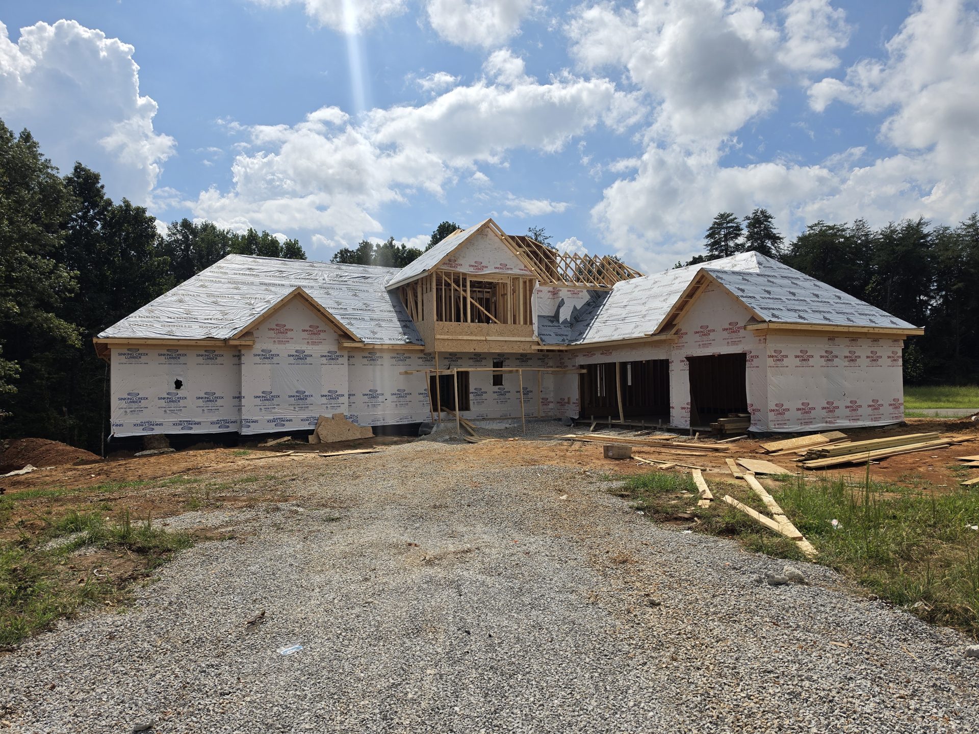 The Kennedy family's custom home under construction in Central Kentucky
